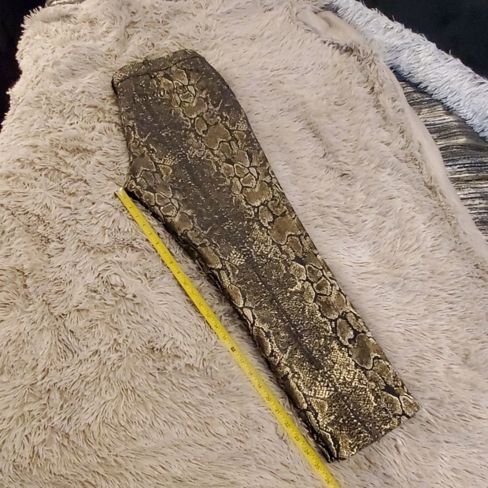 Sexy gold & black Worthington snake print pants - Picture 8 of 8